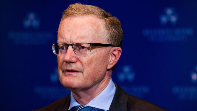 Reserve Bank governor Philip Lowe. The RBA is expected to hold rates steady at 0.1 per cent at its first board meeting of the year. Picture: James Brickwood