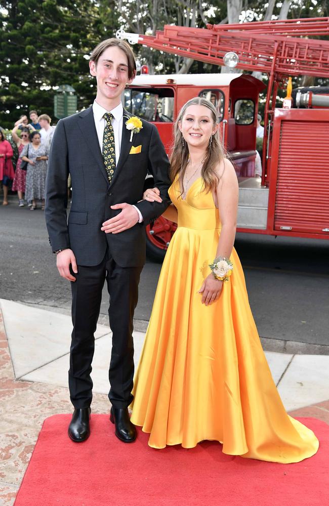 Alex Bailey and Marnie Maxwell at Centenary Heights State High School formal. Picture; Patrick Woods.