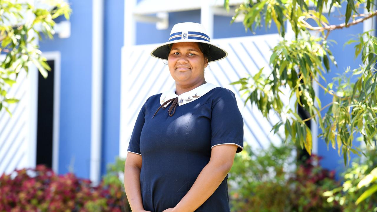 The Cathedral School student, Carriage Nallajar, 18, has been a patient at the TUH for 10 years with rheumatic heart disease, at the announcement of the launch of Townsville University Hospital's equity strategy. Picture: Shae Beplate.