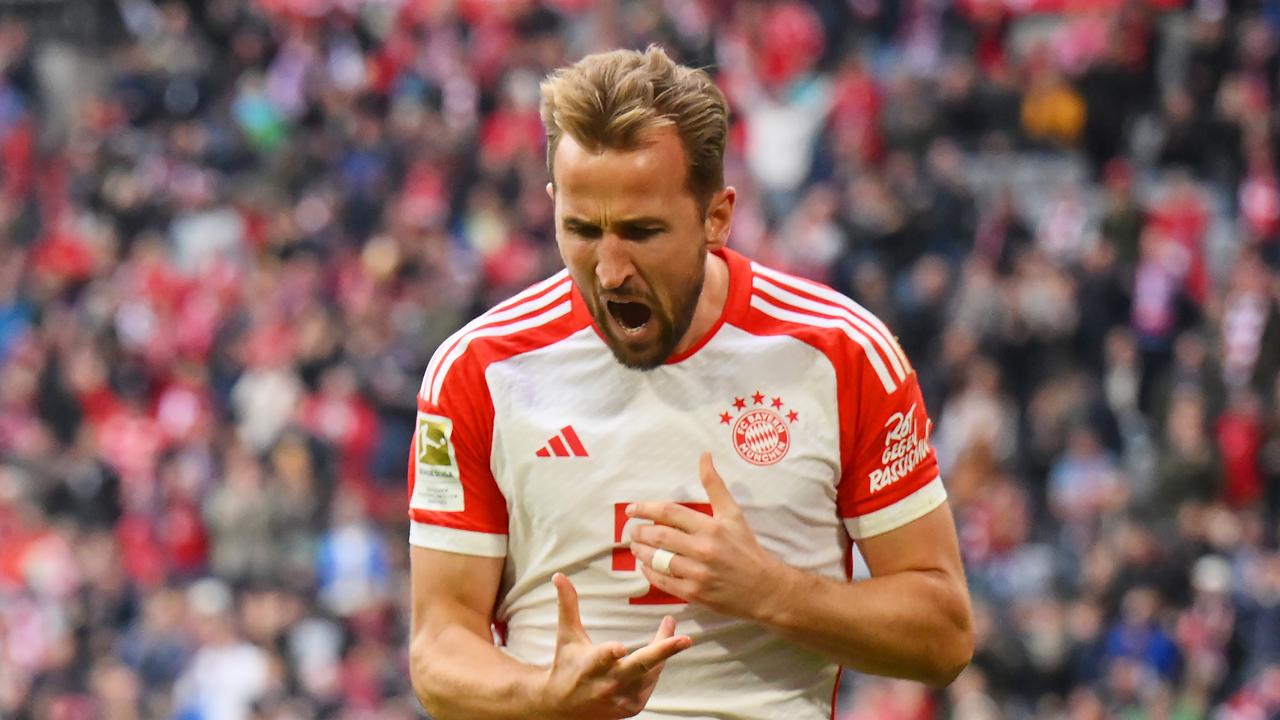 Harry Kane with a contender for goal of the year. (Photo by Sebastian Widmann/Getty Images)