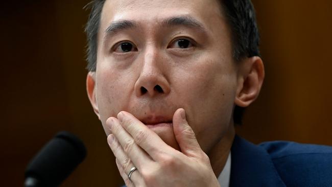 TikTok CEO Shou Zi Chew. Picture: AFP