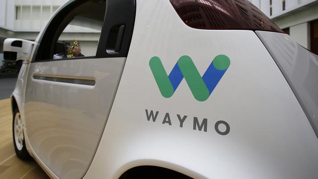 A driverless car from Waymo. The company, owned by Google's parent Alphabet, is the one to beat in the autonomous vehicle space. Picture: AP Photo/Eric Risberg, File.