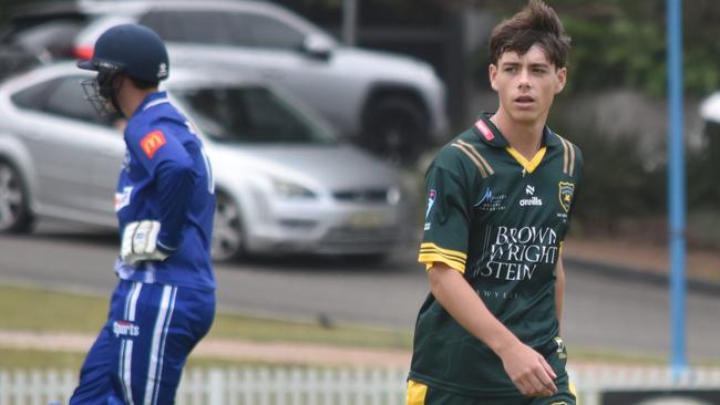 Harrison Salmon picked up two wickets for Randwick Petersham against Bankstown in round three of the AW Green Shield. Picture: Sean Teuma