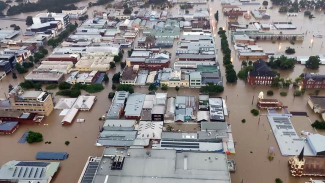 Lismore was wiped out by flood waters in February and March of 2022, d leaving thousands displaced. Picture: NCA NewsWire