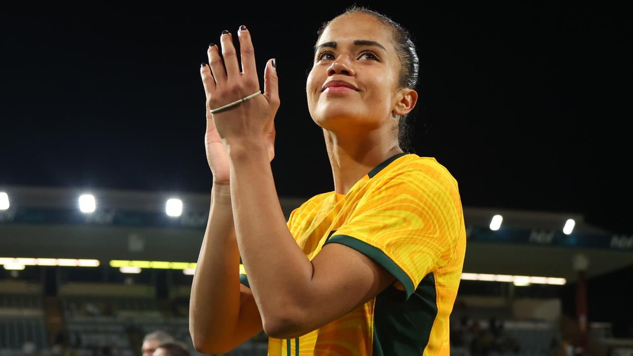 Mary Fowler of the Matildas. Photo by James Worsfold/Getty Images.