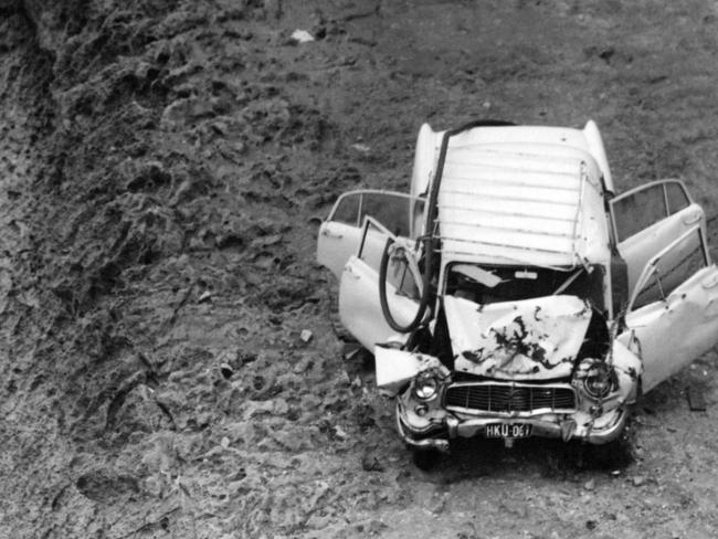 The car in which the four bodies were found in.