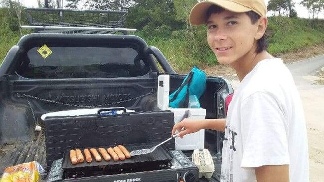 This recent photograph of Bailey on a camping trip is one of his dad’s favourites. Picture: Supplied.