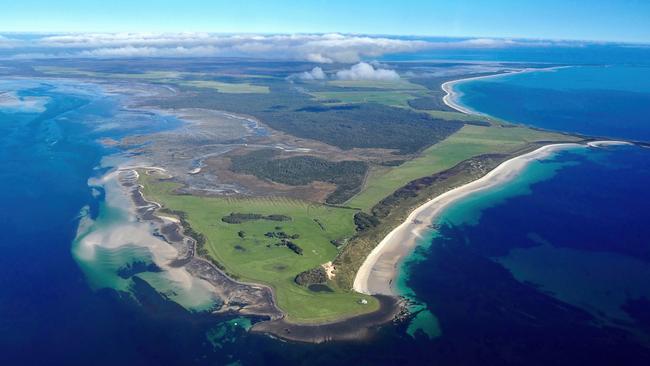 Robbins Island, far northwest Tasmania, where there are plans for a 100-turbine wind farm. Picture: Bob Brown Foundation.