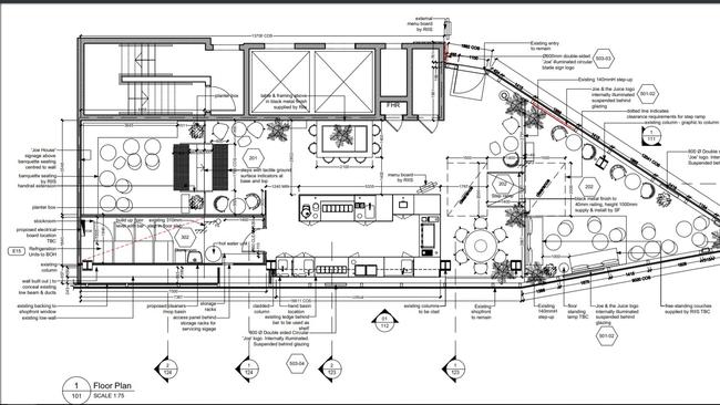 A plan of the new McDonalds Store in North Sydney