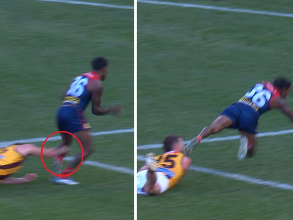 Whateley took aim at the call on Melbourne’s Kysaiah Pickett. Picture: Supplied