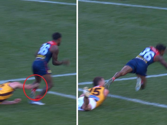 Whateley took aim at the call on Melbourne’s Kysaiah Pickett. Picture: Supplied