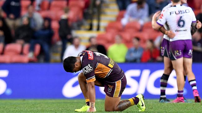 The Broncos had nowhere to hide after this result. Photo: Bradley Kanaris/Getty Images