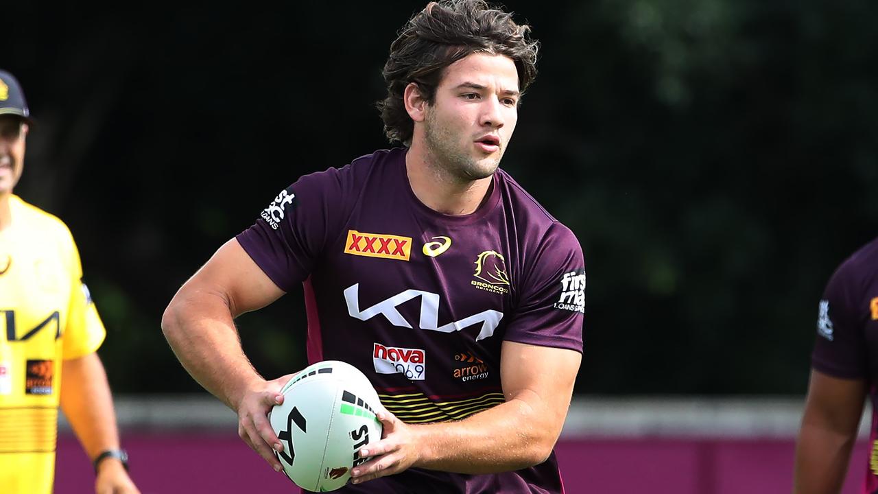 Brisbane Broncos pre-season training from Clive Berghofer Field. Patrick Carrigan. Picture: Zak Simmonds