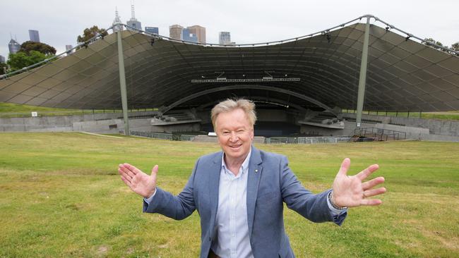 Denis Walter on the lawns of the bowl to coincide with our announcement about Carols By Candlelight returning with crowds. Picture: Andrew Tauber