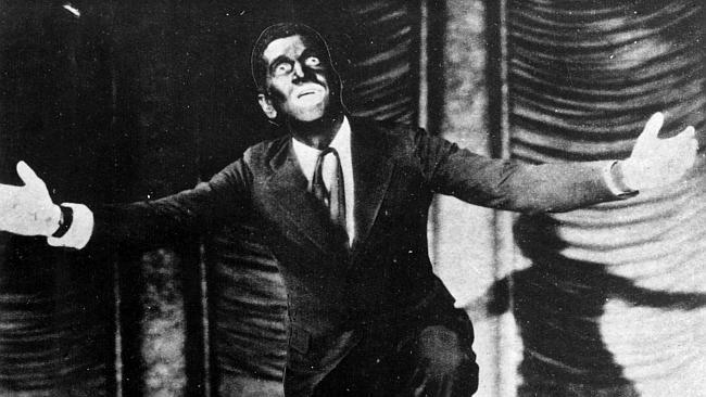  USA actor singer Al Jolson in scene from film "The Jazz Singer" in 1927. /Films/Titles/Jazz/Singer 