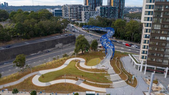 Landcom Chief Executive John Brogden said the bridge made from Australian steel was an “incredible feat of modern engineering.” Picture: Supplied