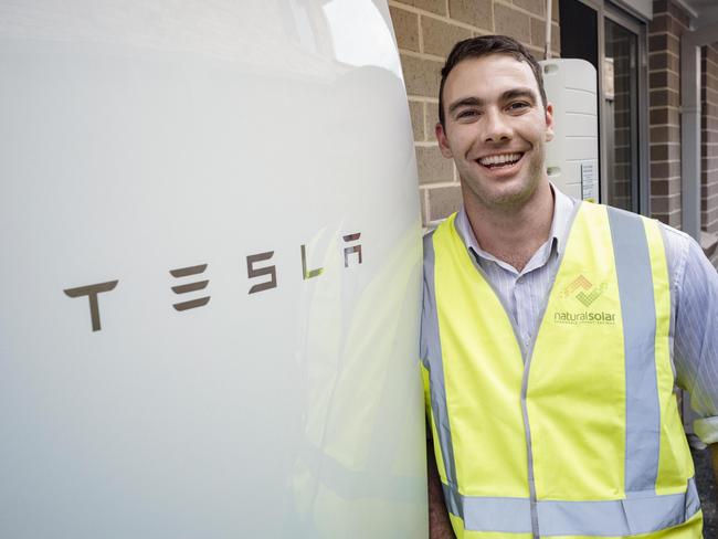 The Tesla Powerwall. Picture: Hugo Sharp Photography.