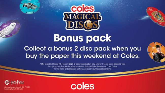 BONUS Coles Magical Discs when you buy the paper this weekend at Coles!