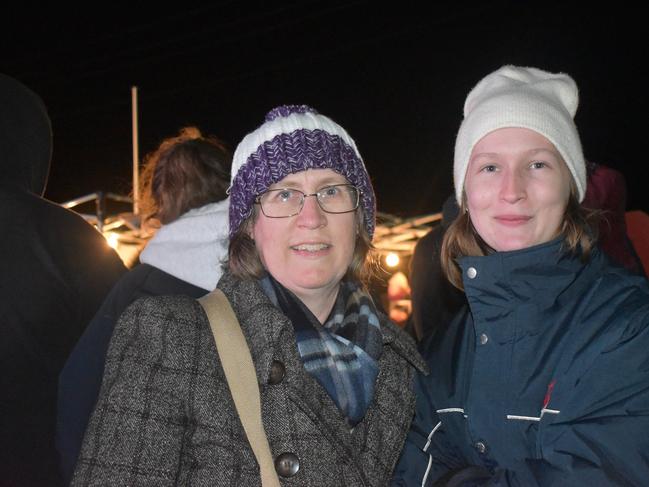 Katelyn and Joanne Souter at the 2021 Killarney Bonfire Night.