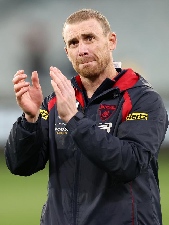 Simon Goodwin’s behaviour caused concerns at the Demons and AFL House. Picture: Michael Klein