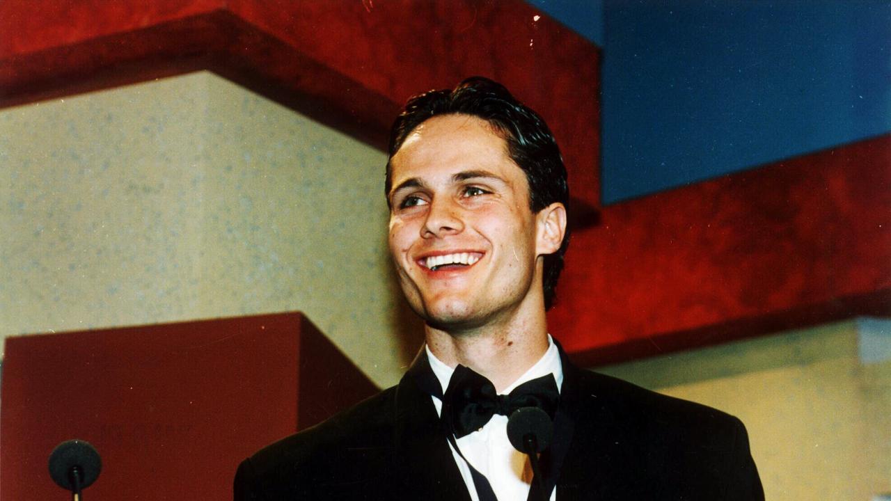 Gavin Wanganeen after his 1993 Brownlow Medal win with Essendon.