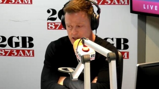 Ben Fordham broke down on air just now revealing his cousin's child Luca has died., Picture: 2GB