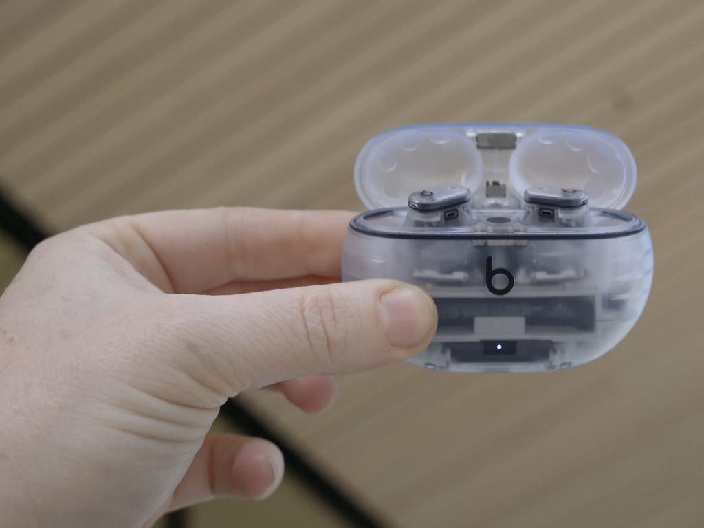 Beats’ first ever transparent earphones. Picture: Elly Awesome