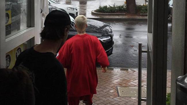 Justin Bieber visits Manly Wine. Picture: Instagram (@manlywine)