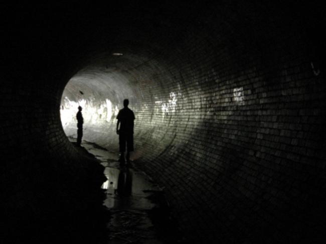 Deep underneath Melbourne’s streets are tunnel explorers. Picture: Elliot V. Schoemaker.