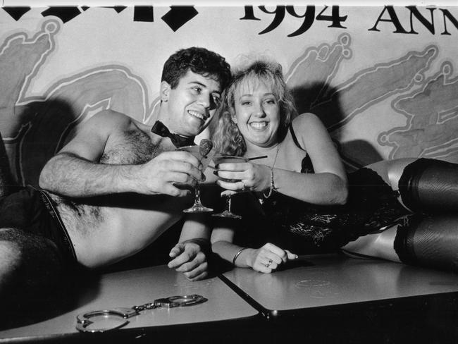 After 30 years of Hooker’s Balls, we bring you the very best photos from the past three decades. This one’s from 1994, featuring Tony Brine and Renee Nicholls. PICTURES: NT News photographers
