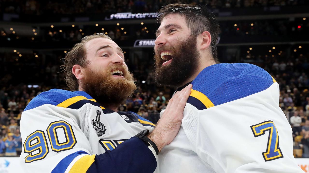 The St. Louis Blues players weren’t the only ones celebrating.