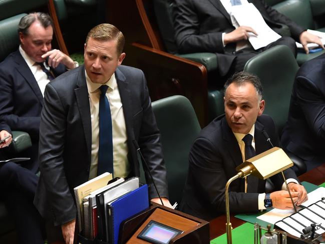 Shadow treasurer Brad Rowswell delivered his budget reply on Tuesday. Picture: Nicki Connolly