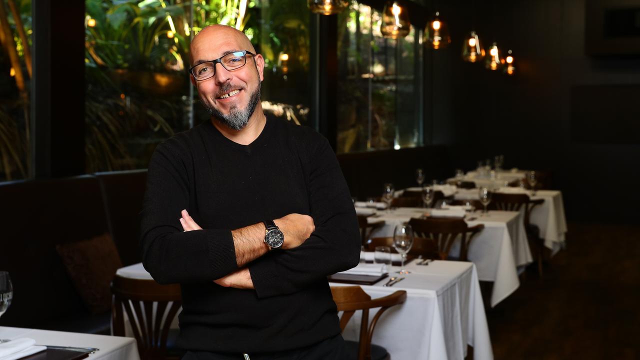 Restaurateur Rio Capurso at his restaurant Locale in Noosa has seen a great return to trade since restrictions being lifted. Picture: Lachie Millard