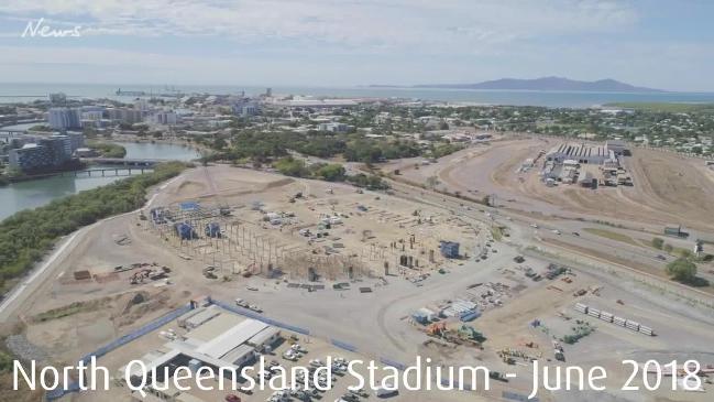 Bird's eye view of the North Queensland Stadium