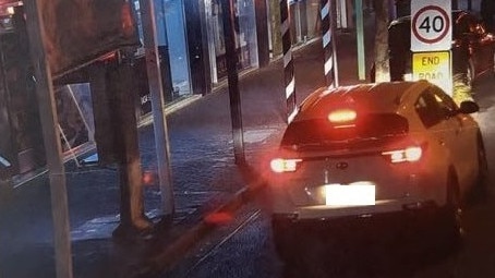 Footage of the alleged fine for $113 for stopping on a yellow line when moving out of the way of an emergency service vehicle on Jetty Rd. Picture: Supplied