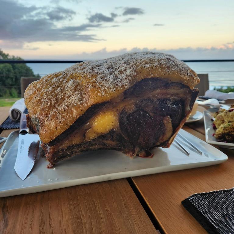 The cattle are being raised on his ranch in Hawaii.