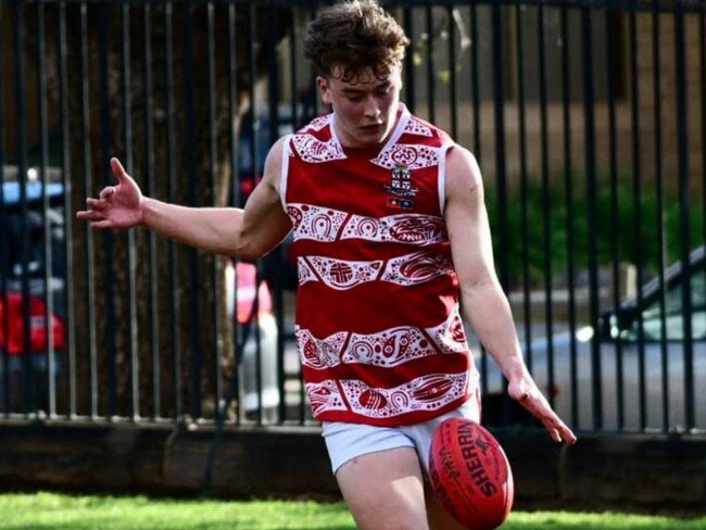 Prince Alfred College captain Kane McAuliffe dominated on return from injury. Picture: Prince Alfred College