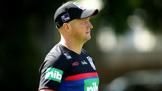 Knights coach Nathan Brown must now lift his squad. Picture by Peter Lorimer.