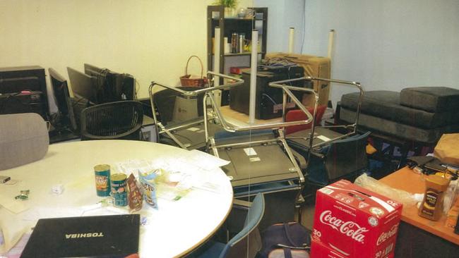 Hu's office where the abuse took place. Picture: Supplied