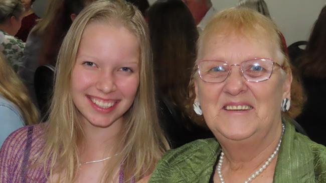 Rochelle Field and May Gossow from Kingaroy at the 2023 Kingaroy Show Dinner.