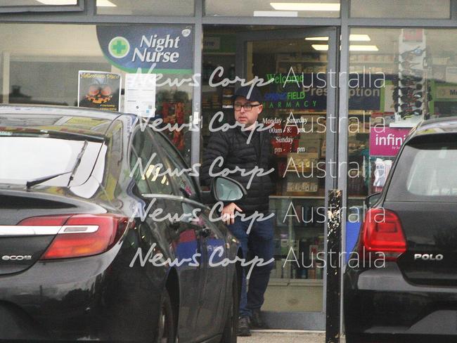 Mr Joyce walked to a local pharmacy to pick up a script for his mother. Picture: Padraig O'Reilly