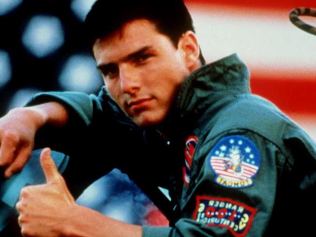 1986. Tom Cruise in a scene from film 'Top Gun'.