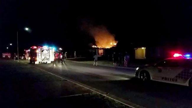 House fire and neighbourhood dispute at McInnes Street, Loowood. Photo: Contributed. Picture: Contributed