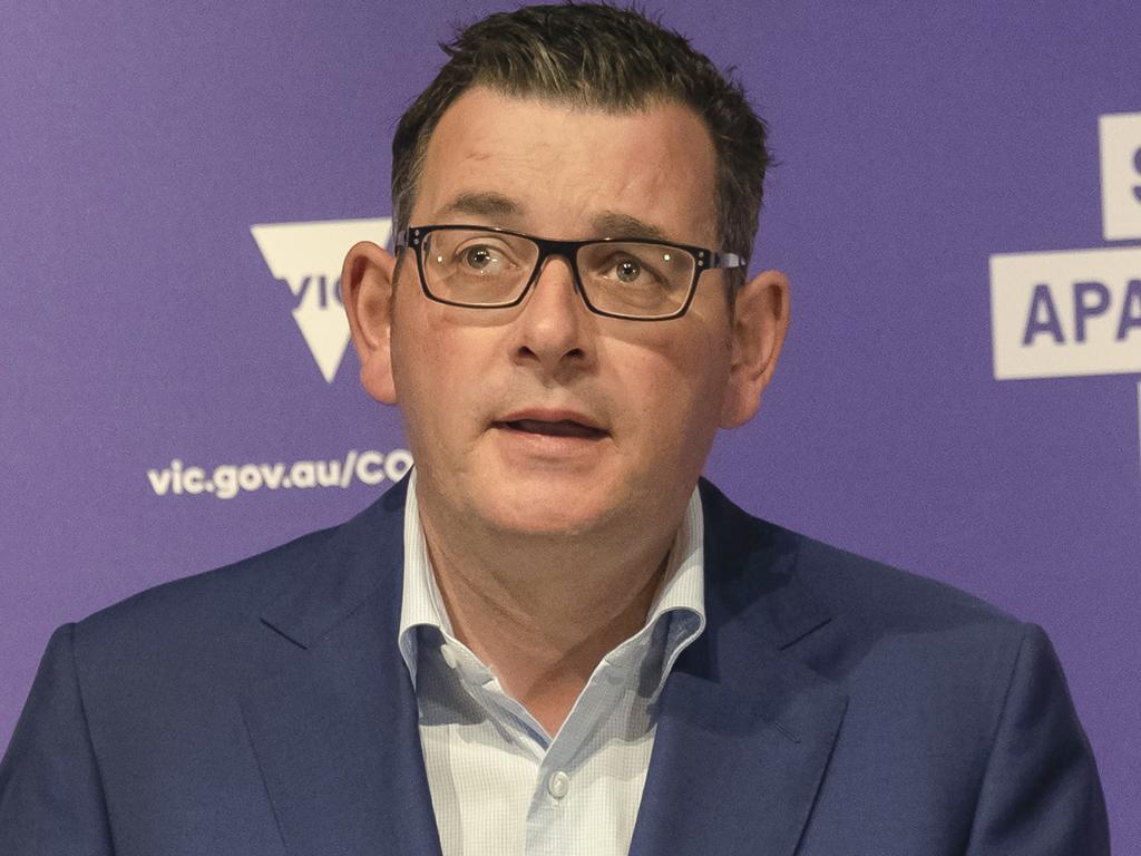 Victorian Premier Daniel Andrews warned there would be ‘significant community transmission’ among the state’s new cases. Picture: Luis Ascui/AAP