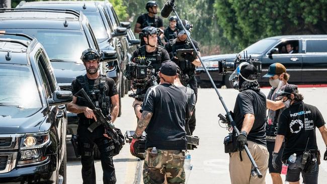 On the ‘S.W.A.T.’ set, all actors and those in constant contact with them get tested three times a week. Picture: ABC/Sony.