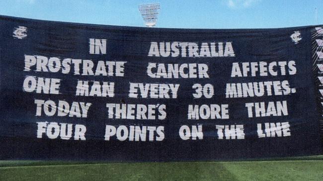 Carlton’s “prostrate” cancer message