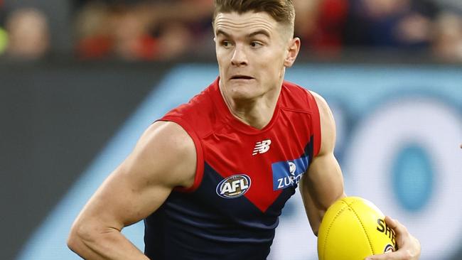 Melbourne’s Bayley Fritsch. Picture: Darrian Traynor/AFL Photos/Getty Images