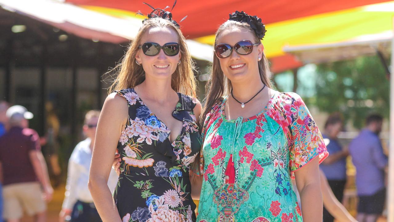 Sam Drummond and Lucy Bath at the 2021 Adelaide River Races. Picture: Glenn Campbell