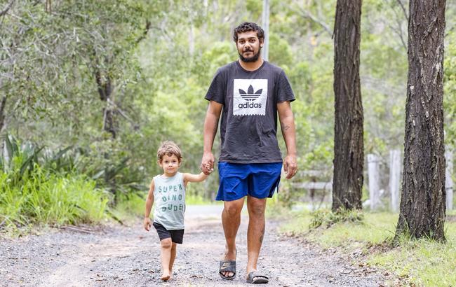 Aaron Melville has warned other parents of the dangers of taking your eyes of children near water. Picture: Richard Walker