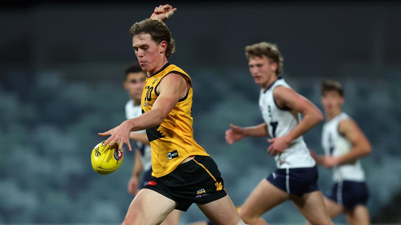 WA product Daniel Curtin is drawing rave reviews from recruiters. Picture: Paul Kane/AFL Photos